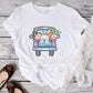 Bunny Truck Easter Day Unisex Crewneck T-Shirt Sweatshirt Hoodie