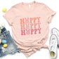 Smiley Hoppy Hoppy Hoppy Easter Day Unisex Crewneck T-Shirt Sweatshirt Hoodie