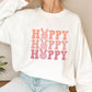 Smiley Hoppy Hoppy Hoppy Easter Day Unisex Crewneck T-Shirt Sweatshirt Hoodie