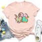 Easter Bunny Hearts Easter Day Unisex Crewneck T-Shirt Sweatshirt Hoodie