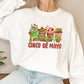 Cute Mexican Coffee Cups Cinco De Mayo Unisex Crewneck T-Shirt Sweatshirt Hoodie