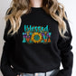 Sunflower Blessed Mom Mother's Day Unisex Crewneck T-Shirt Sweatshirt Hoodie