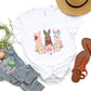 Trio Bunny Easter Day Unisex Crewneck T-Shirt Sweatshirt Hoodie