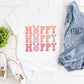 Smiley Hoppy Hoppy Hoppy Easter Day Unisex Crewneck T-Shirt Sweatshirt Hoodie