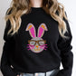 Bunny Glasses Easter Day Unisex Crewneck T-Shirt Sweatshirt Hoodie
