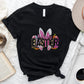 Happy Easter White Bunny Easter Day Unisex Crewneck T-Shirt Sweatshirt Hoodie