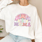 Mama Mushrooms And Rainbow Mother's Day Unisex Crewneck T-Shirt Sweatshirt Hoodie