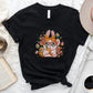 Easter Floral Bunny Easter Day Unisex Crewneck T-Shirt Sweatshirt Hoodie