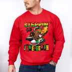 Steppin' Into Juneteenth - Juneteenth Unisex Crewneck T-Shirt Sweatshirt Hoodie