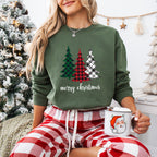 Merry Christmas Tree - Christmas Unisex Crewneck T-Shirt Sweatshirt Hoodie