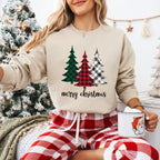 Merry Christmas Tree - Christmas Unisex Crewneck T-Shirt Sweatshirt Hoodie