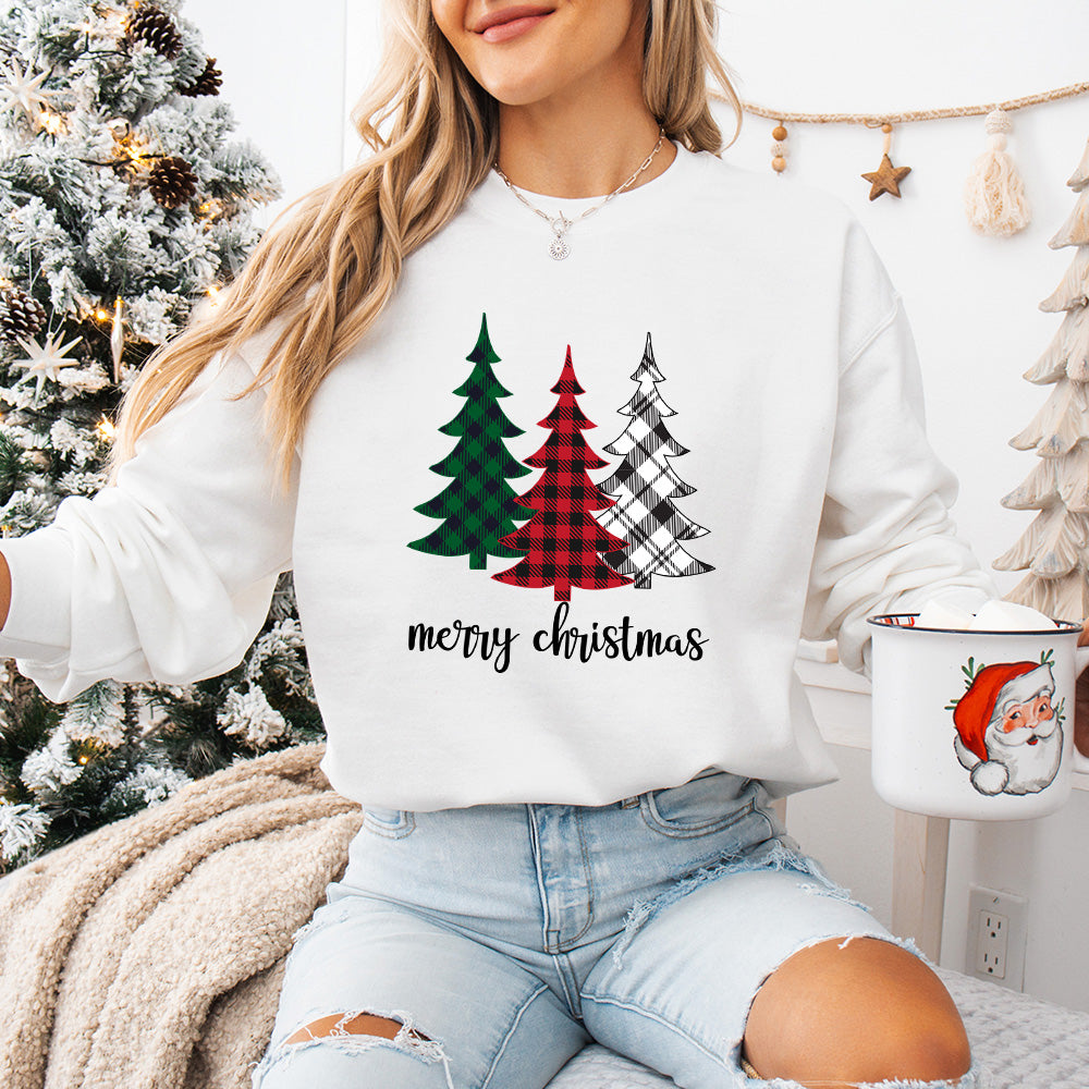 Merry Christmas Tree - Christmas Unisex Crewneck T-Shirt Sweatshirt Hoodie