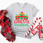 Gangsta Wrapper Design - Christmas Unisex Crewneck T-Shirt Sweatshirt Hoodie