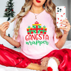 Gangsta Wrapper Design - Christmas Unisex Crewneck T-Shirt Sweatshirt Hoodie