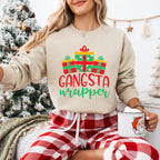 Gangsta Wrapper Design - Christmas Unisex Crewneck T-Shirt Sweatshirt Hoodie