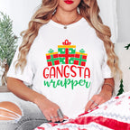 Gangsta Wrapper Design - Christmas Unisex Crewneck T-Shirt Sweatshirt Hoodie