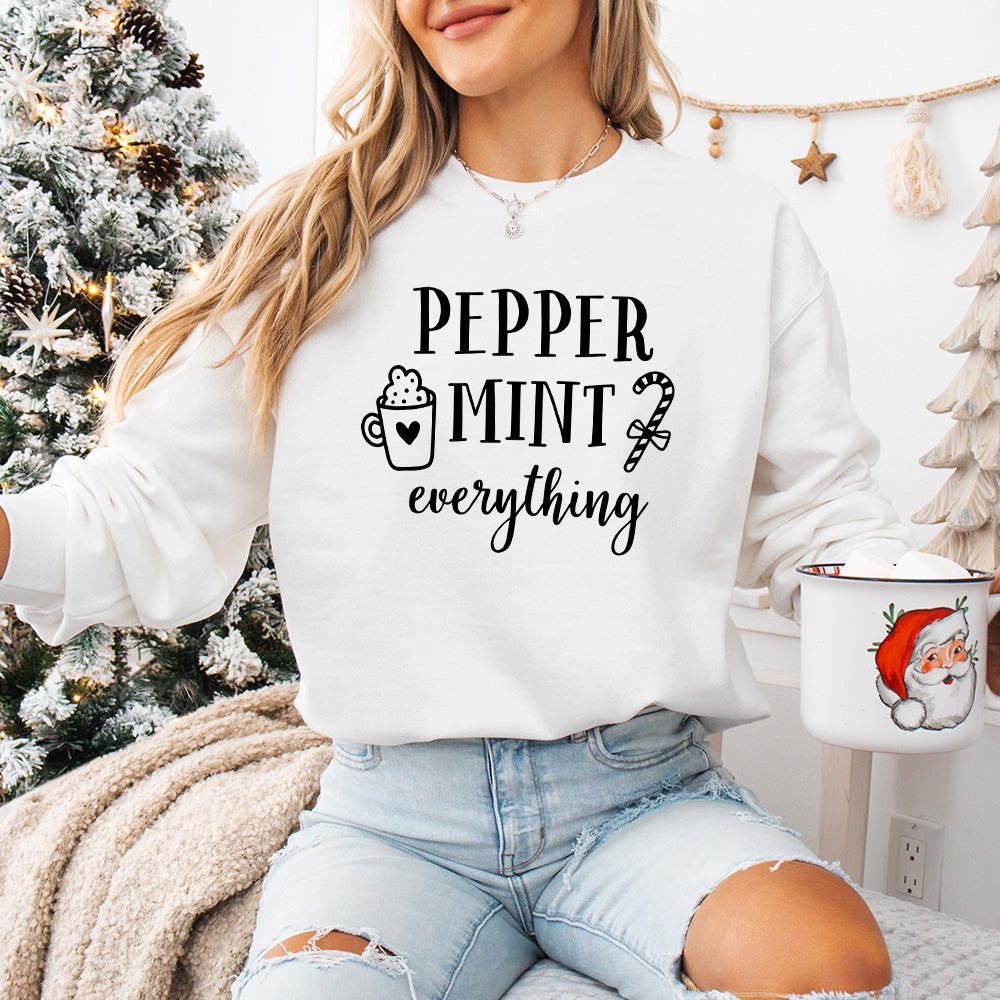 Pepper Mint Everything  Design - Christmas Unisex Crewneck T-Shirt Sweatshirt Hoodie