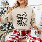 Save Water Drink Cocoa Design - Christmas Unisex Crewneck T-Shirt Sweatshirt Hoodie