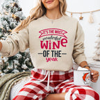 It's The Most Wonderful Wine Of The Year Design - Christmas Unisex Crewneck T-Shirt Sweatshirt Hoodie