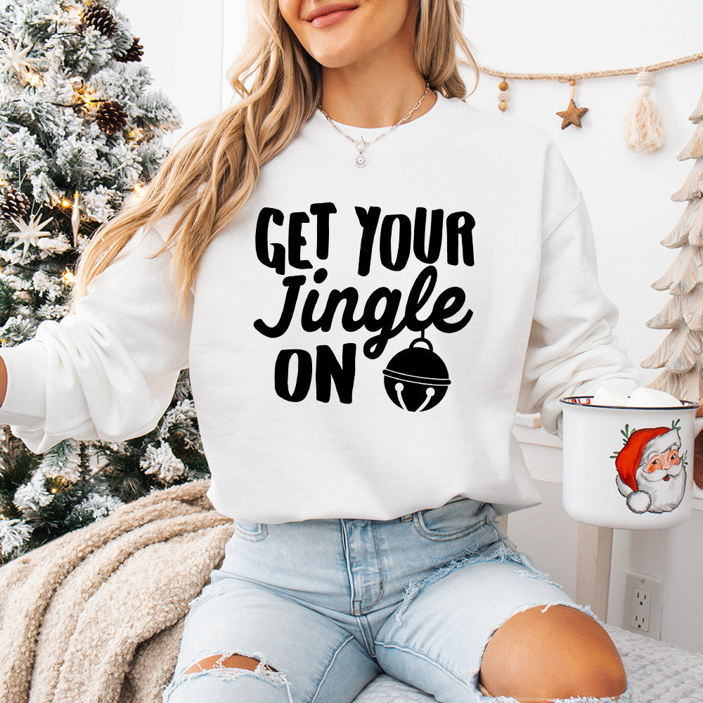 Get Your Jingle On Design - Christmas Unisex Crewneck T-Shirt Sweatshirt Hoodie
