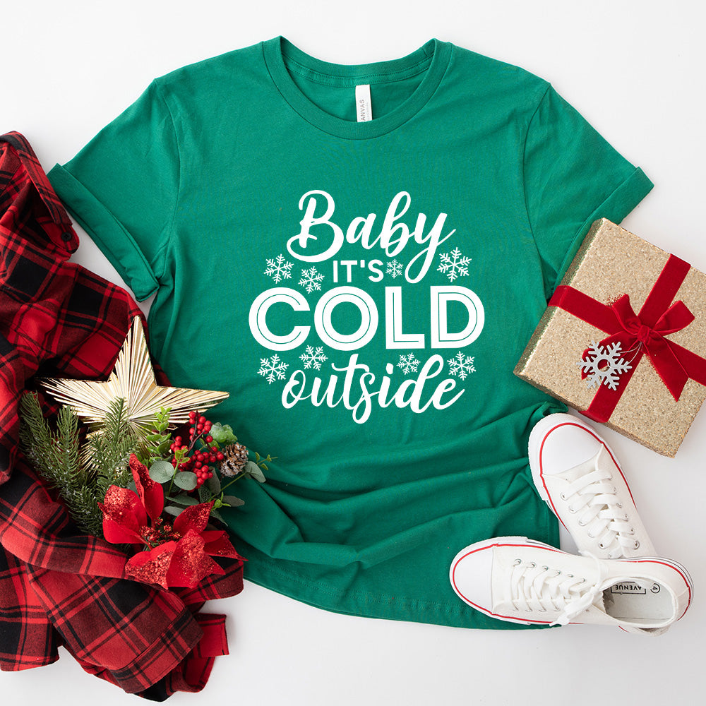 Baby It's Cold Outside Design - Christmas Unisex Crewneck T-Shirt Sweatshirt Hoodie