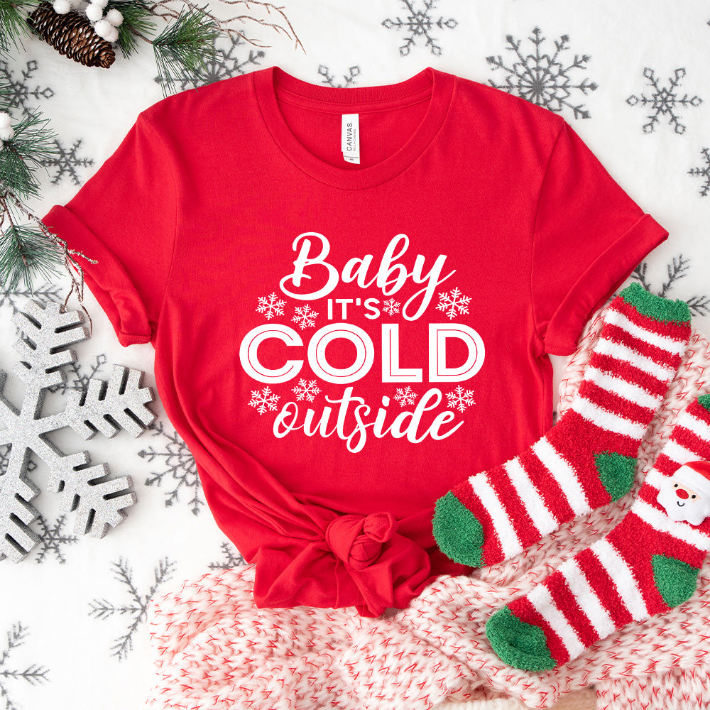 Baby It's Cold Outside Design - Christmas Unisex Crewneck T-Shirt Sweatshirt Hoodie