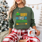 Baby First Christmas Design - Christmas Unisex Crewneck T-Shirt Sweatshirt Hoodie