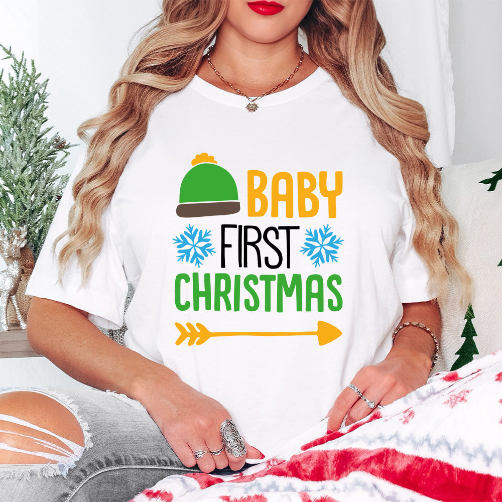 Baby First Christmas Design - Christmas Unisex Crewneck T-Shirt Sweatshirt Hoodie