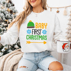Baby First Christmas Design - Christmas Unisex Crewneck T-Shirt Sweatshirt Hoodie