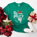 Be Merry Design - Christmas Unisex Crewneck T-Shirt Sweatshirt Hoodie