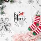 Be Merry Design - Christmas Unisex Crewneck T-Shirt Sweatshirt Hoodie