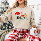 Believe Santa Design - Christmas Unisex Crewneck T-Shirt Sweatshirt Hoodie