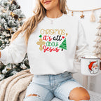 Christmas It's All About Jesus Design - Christmas Unisex Crewneck T-Shirt Sweatshirt Hoodie