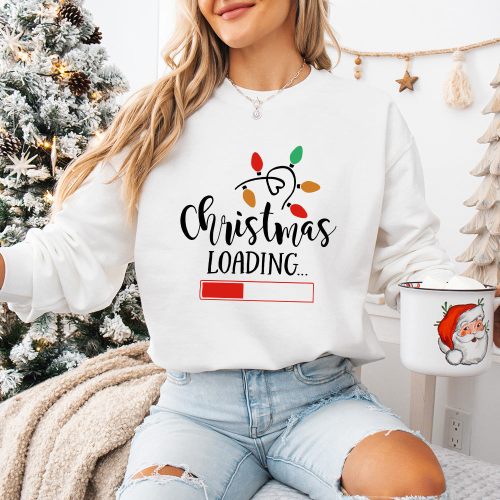 Christmas Loading Lights Design - Christmas Unisex Crewneck T-Shirt Sweatshirt Hoodie