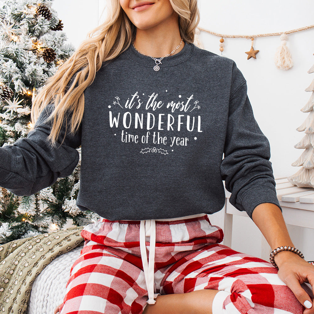 It's The Most Wonderful Time Of The Year Design - Christmas Unisex Crewneck T-Shirt Sweatshirt Hoodie