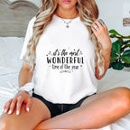 It's The Most Wonderful Time Of The Year Design - Christmas Unisex Crewneck T-Shirt Sweatshirt Hoodie