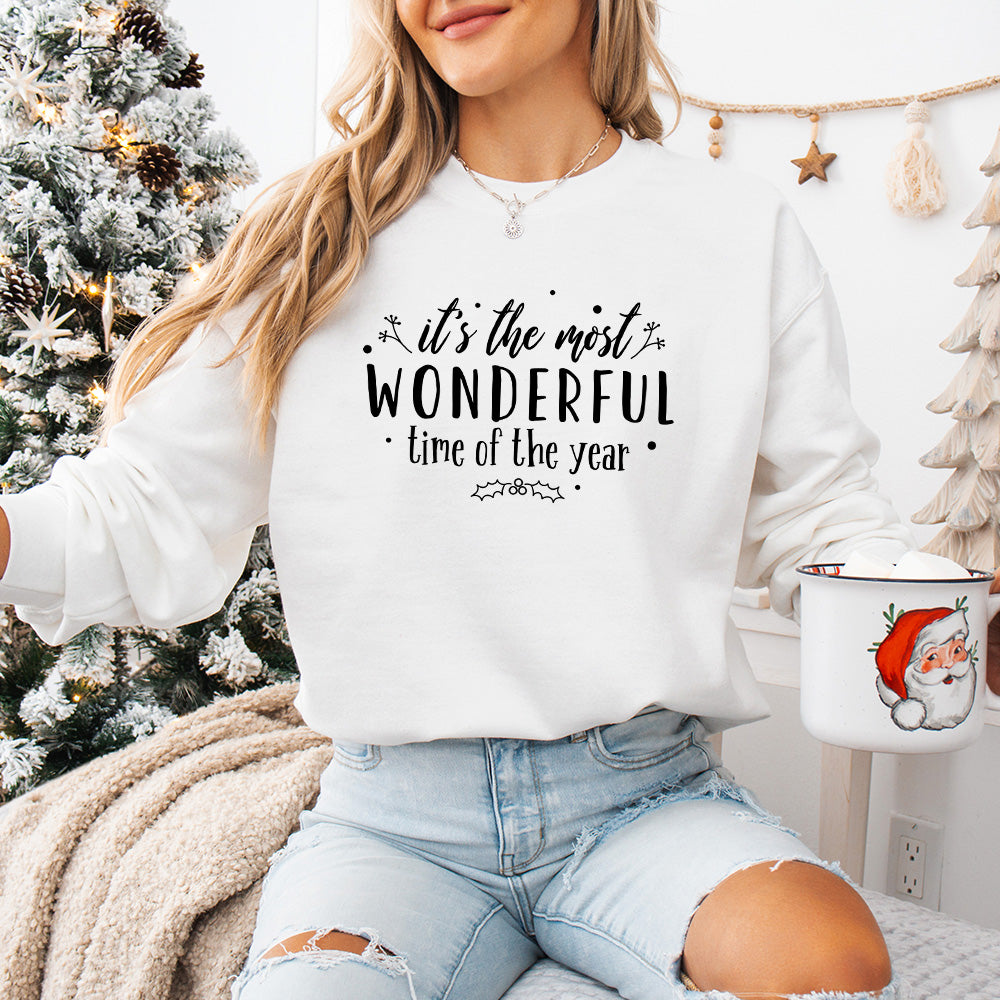 It's The Most Wonderful Time Of The Year Design - Christmas Unisex Crewneck T-Shirt Sweatshirt Hoodie