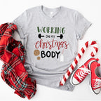 Working On My Christmas Body Design - Christmas Unisex Crewneck T-Shirt Sweatshirt Hoodie