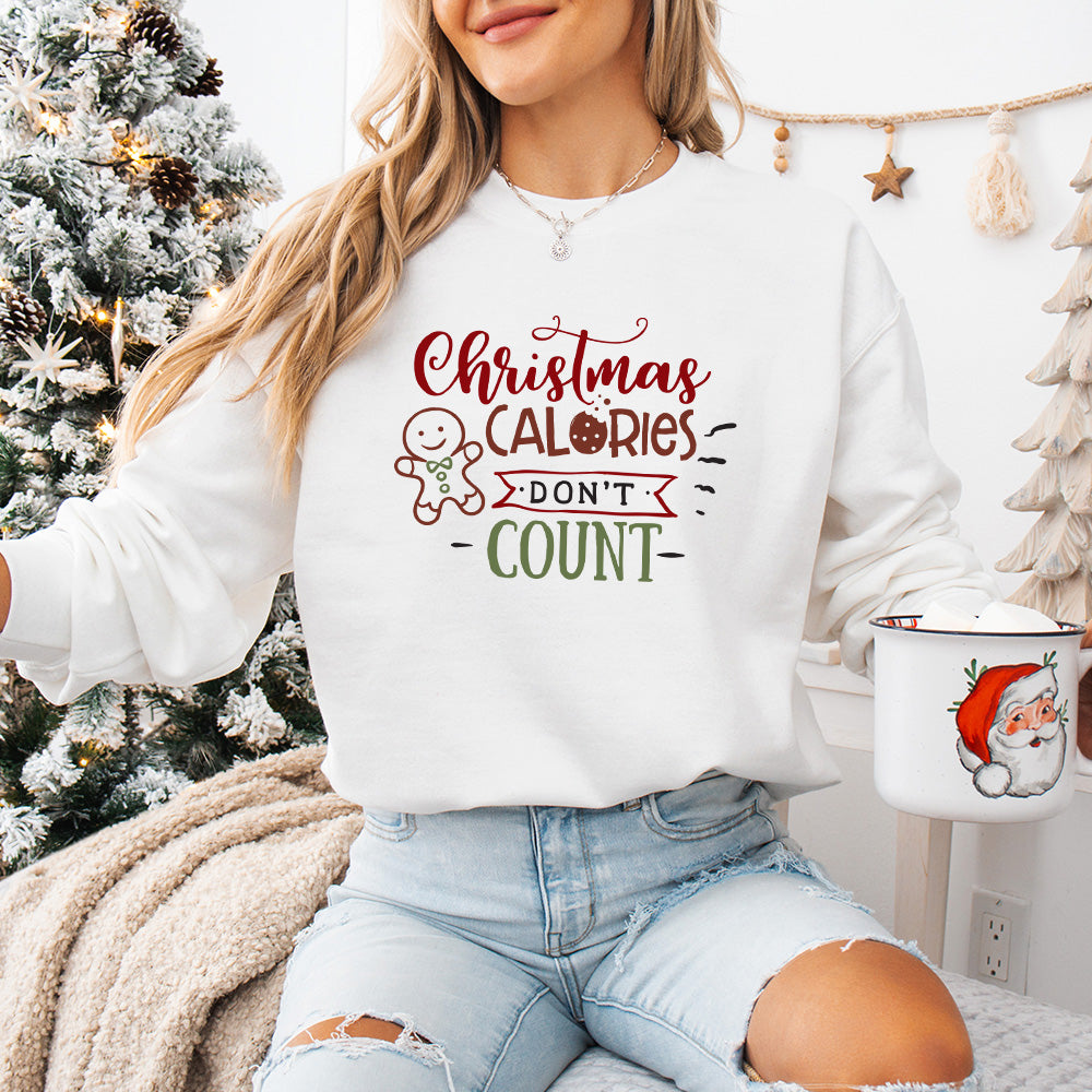 Christmas Calories Don't Count Design - Christmas Unisex Crewneck T-Shirt Sweatshirt Hoodie