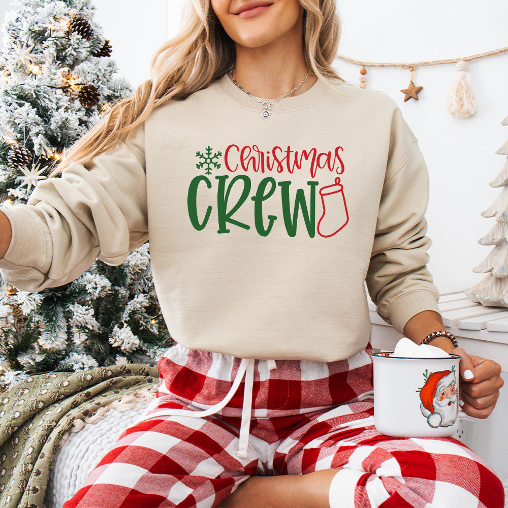 Christmas Crew Socks Design - Christmas Unisex Crewneck T-Shirt Sweatshirt Hoodie