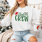 Christmas Crew Santa Hat Design - Christmas Unisex Crewneck T-Shirt Sweatshirt Hoodie