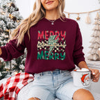 Merry Merry Merry Christmas  - Christmas Unisex Crewneck T-Shirt Sweatshirt Hoodie