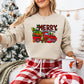 Merry Christmas Tree Truck - Christmas Unisex Crewneck T-Shirt Sweatshirt Hoodie