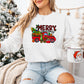 Merry Christmas Tree Truck - Christmas Unisex Crewneck T-Shirt Sweatshirt Hoodie