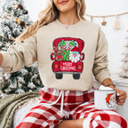 Merry Christmas Santa Truck - Christmas Unisex Crewneck T-Shirt Sweatshirt Hoodie