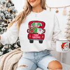 Merry Christmas Santa Truck - Christmas Unisex Crewneck T-Shirt Sweatshirt Hoodie
