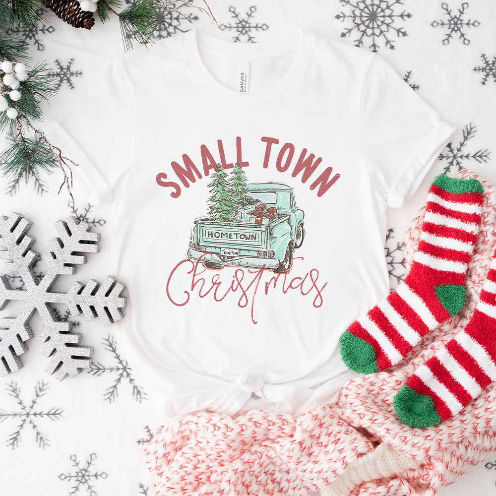 Small Town Hometown Christmas - Christmas Unisex Crewneck T-Shirt Sweatshirt Hoodie