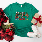 Santa's Favorite Nurse - Christmas Unisex Crewneck T-Shirt Sweatshirt Hoodie