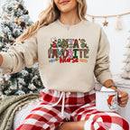 Santa's Favorite Nurse - Christmas Unisex Crewneck T-Shirt Sweatshirt Hoodie