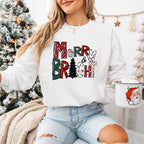 Merry Bright Tree - Christmas Unisex Crewneck T-Shirt Sweatshirt Hoodie